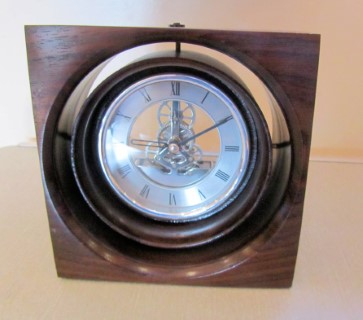 Clock in a square housing Bill Burden
